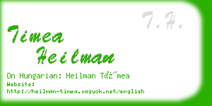 timea heilman business card